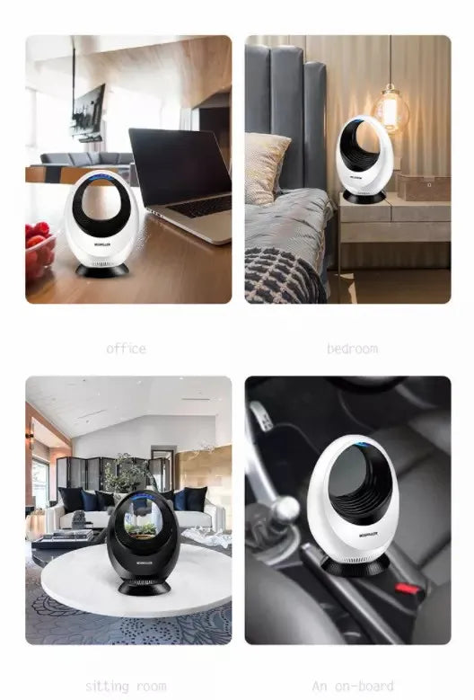 Lampe Anti-Moustiques MOSKILLER à Aspiration Puissante – Dormez Paisiblement Toute la Nuit