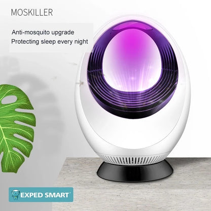 Lampe Anti-Moustiques MOSKILLER à Aspiration Puissante – Dormez Paisiblement Toute la Nuit