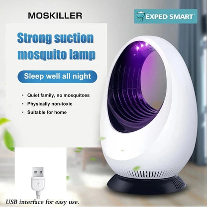 Lampe Anti-Moustiques MOSKILLER à Aspiration Puissante – Dormez Paisiblement Toute la Nuit