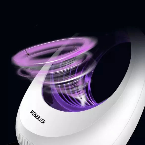 Lampe Anti-Moustiques MOSKILLER à Aspiration Puissante – Dormez Paisiblement Toute la Nuit